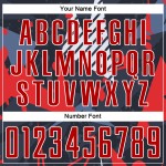 Red-White Soccer Custom Black Uniform Jersey Sublimation