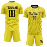 Gold Uniform Jersey Soccer Sublimation Custom Black