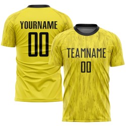 Gold Uniform Jersey Soccer Sublimation Custom Black