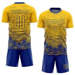Royal Yellow Uniform Jersey Soccer Sublimation Custom Royal Yellow Uniform Jersey Soccer Sublimation Custom