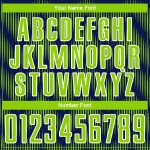 Line Uniform Jersey Navy Custom Sublimation Neon Soccer Green-White