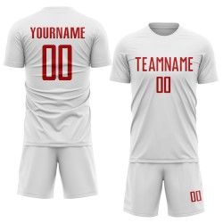 Jersey Red White Uniform Soccer Sublimation Custom Jersey Red White Uniform Soccer Sublimation Custom